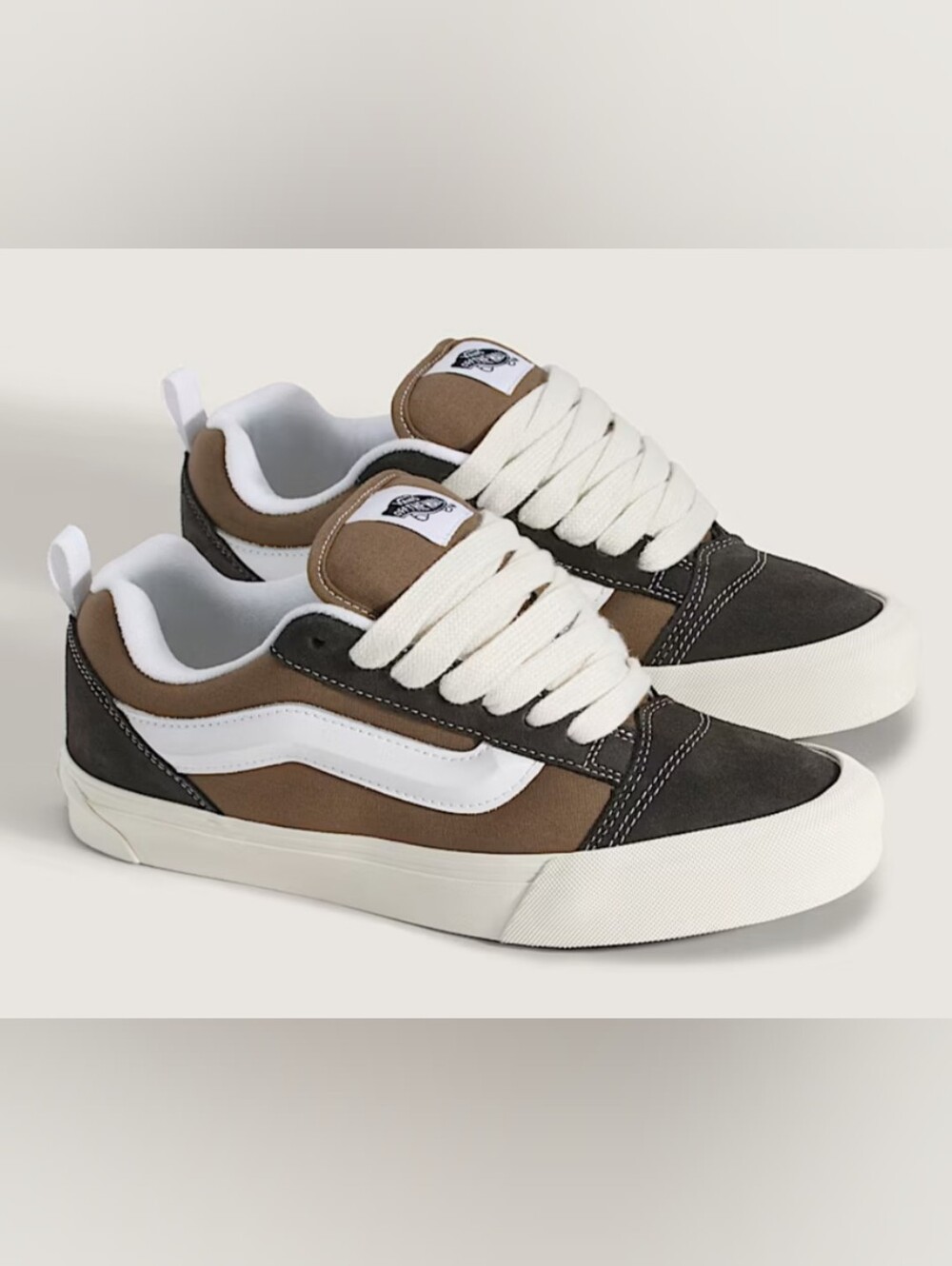 Vans Knu-Skool '
Brown White Old Skool Low-Top Sneakers Size M6.5 W8 Like New